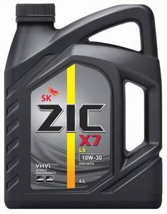 ZIC X7 LS 10w30 4л синтетика, масло моторное, замена ZIC A+